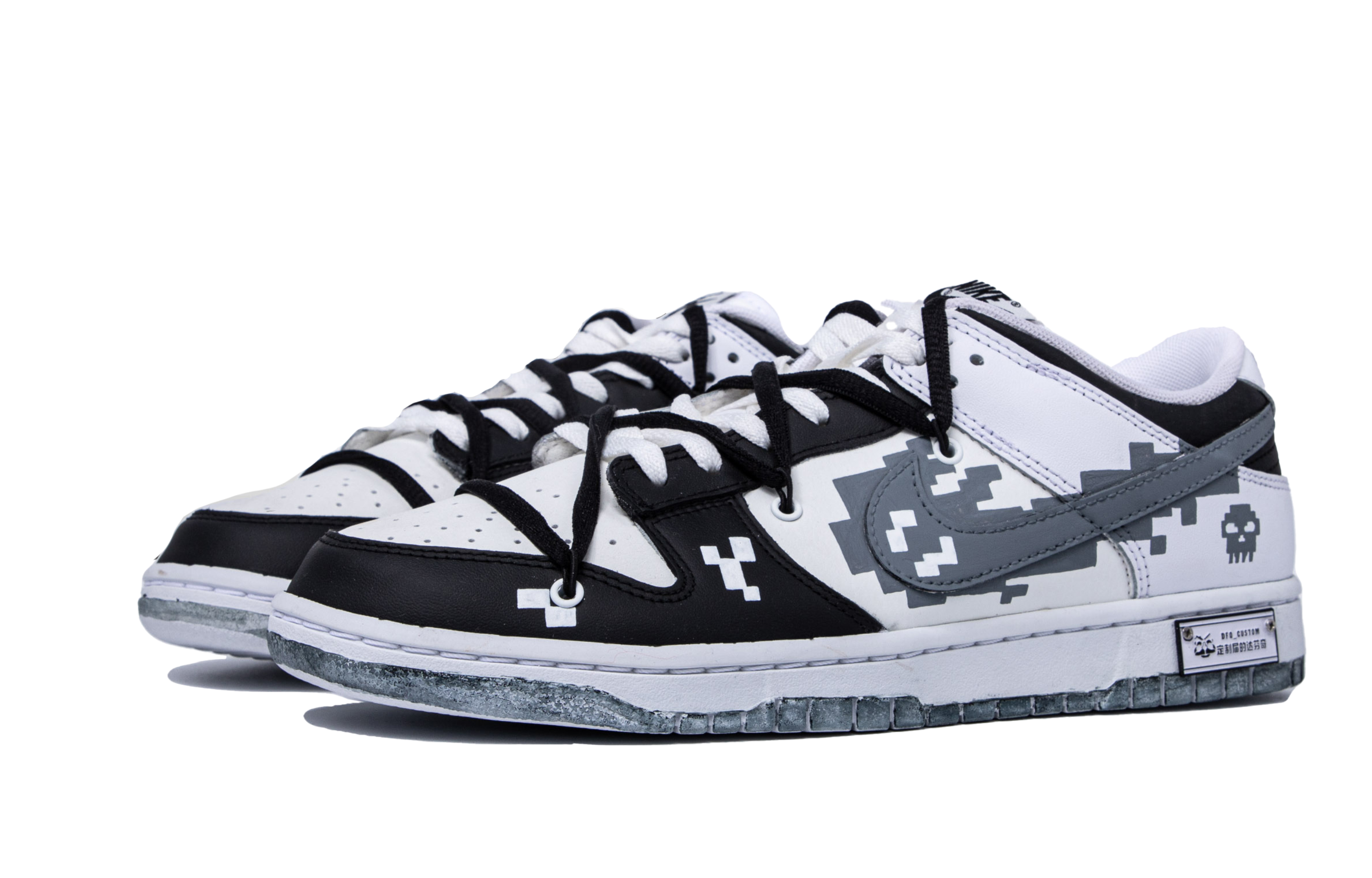 Lookbook 나이키 덩크 로우 레트로 '데이터 크라이시스' (커스텀) DJ6188-101(TeamM-男款数据危机S-BOX)