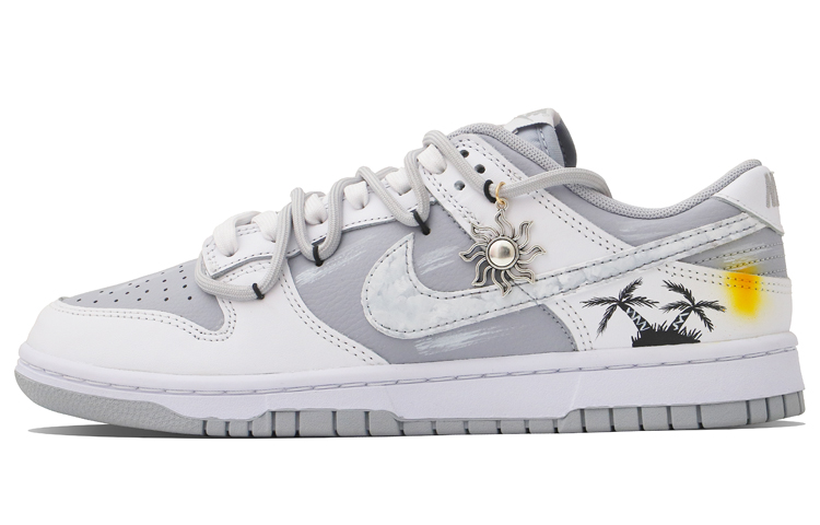 Buy [Kasut Custom] Nike Dunk Low Retro 'Vibe Summer Deconstructed Kelabu Putih' DJ6188-003(Team34夏日风情)