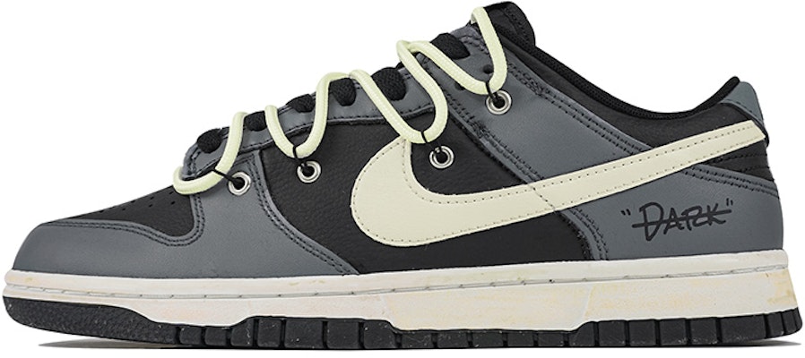 【定制球鞋】 Nike Dunk Low Retro 玖制 解構 Vibe風 氧化影子 做舊 高街 復古潮流 低幫 板鞋 男款 黑灰 Buy 【定制球鞋】 Nike Dunk Low Retro 玖制 解構 Vibe風 氧化影子 做舊 高街 復古潮流 低幫 板鞋 男款 黑灰