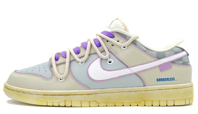 Nike Dunk Low Retro "Gris Claro/Morado" (Personalizadas) DJ6188-100(TeamK-男款解构鞋带紫色方块) Buy Nike Dunk Low Retro "Gris Claro/Morado" (Personalizadas) DJ6188-100(TeamK-男款解构鞋带紫色方块)