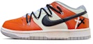 Buy 【定制球鞋】 Nike Dunk Low Retro 做舊氧化 扣碎橙十字架 解構鞋帶 手繪塗鴉 復古 低幫 板鞋 男款 橙黑