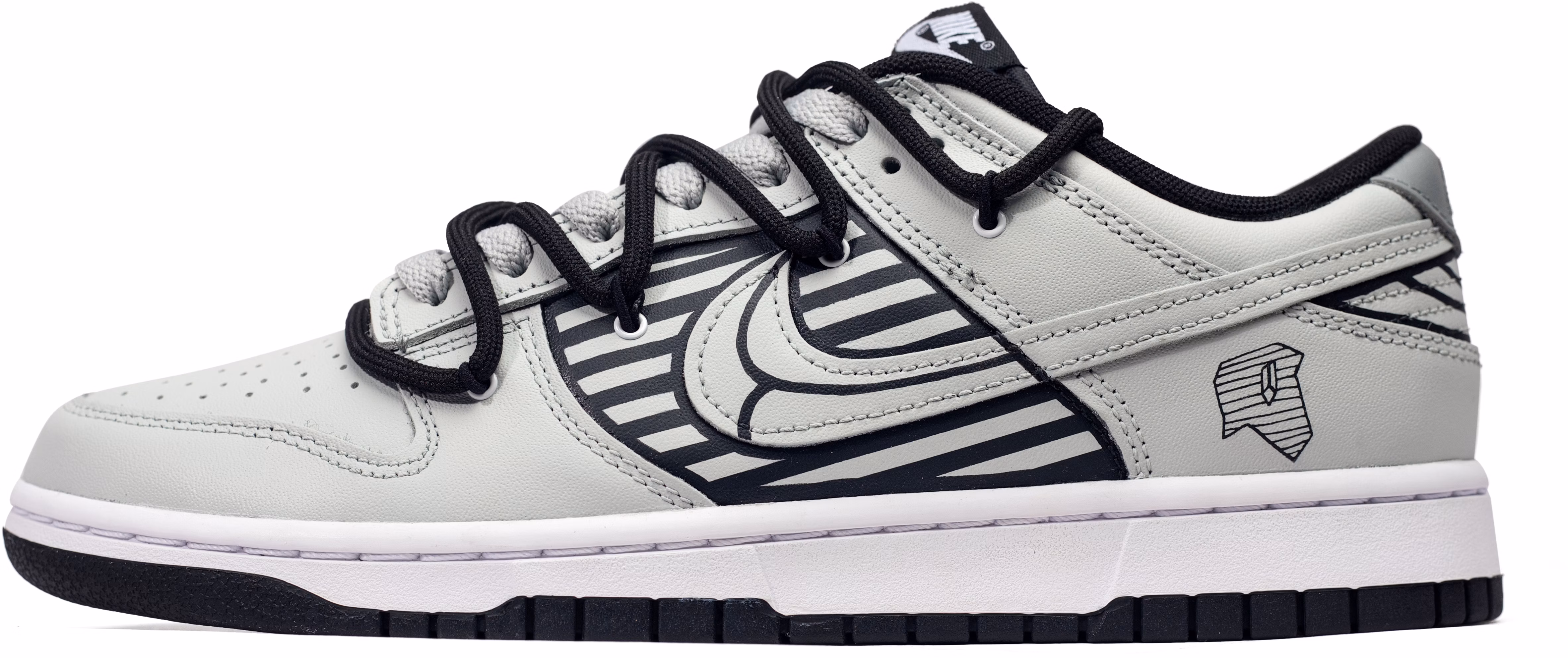 custom-shoes-nike-dunk-low-retro-deconstructed-grey-black
