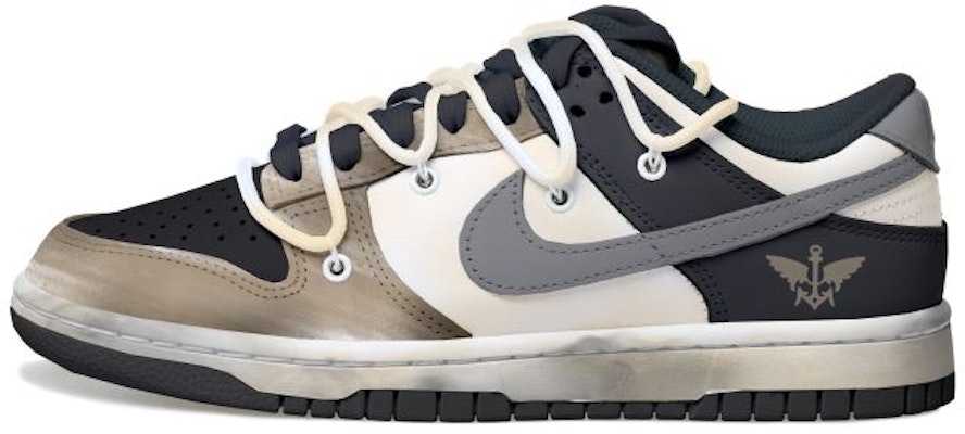 나이키 덩크 로우 '디컨 블랙 그레이' (커스텀) DD1391-100(Team拾玖-土黄天使男S-BOX) Buy 나이키 덩크 로우 '디컨 블랙 그레이' (커스텀) DD1391-100(Team拾玖-土黄天使男S-BOX)