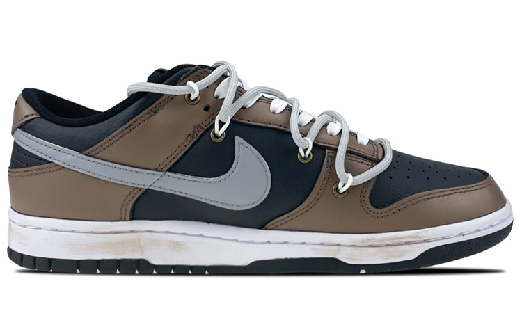 Order 나이키 덩크 로우 '메탈릭 버클 스마일' (커스텀) DJ6188-002(Team叁-男款摩卡笑脸金属扣)