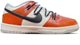 Order 【定制球鞋】 Nike Dunk Low Retro 做舊氧化 扣碎橙十字架 解構鞋帶 手繪塗鴉 復古 低幫 板鞋 男款 橙黑