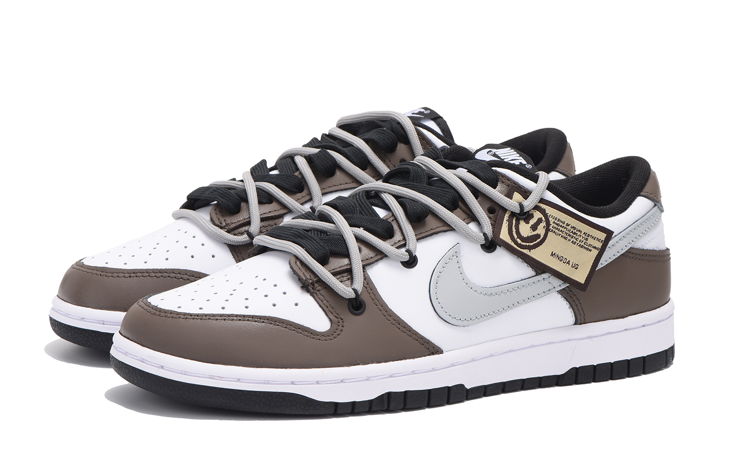 Lookbook 【定制鞋款】耐克Dunk低帮复古‘解构棕灰’ DD1391-100(Team59-男款棕灰)