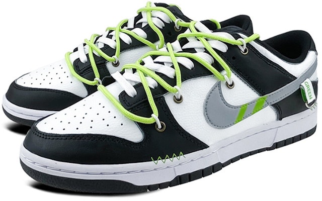 나이키 덩크 로우 레트로 "디컨 메탈릭 버클 검흰" DJ6188-002(Team叁-男款复古解构green) Lookbook 나이키 덩크 로우 레트로 "디컨 메탈릭 버클 검흰" DJ6188-002(Team叁-男款复古解构green)