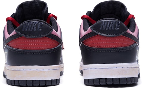 【訂製球鞋】Nike Dunk Low Retro 解構鞋帶 防守 熱血青春 特殊鞋盒 手繪噴繪 低幫 板鞋 男款 黑白紅 Lookbook 【訂製球鞋】Nike Dunk Low Retro 解構鞋帶 防守 熱血青春 特殊鞋盒 手繪噴繪 低幫 板鞋 男款 黑白紅