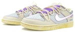 Lookbook Nike Dunk Low Retro "Gris Claro/Morado" (Personalizadas) DJ6188-100(TeamK-男款解构鞋带紫色方块)