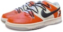 Lookbook 【定制球鞋】 Nike Dunk Low Retro 做舊氧化 扣碎橙十字架 解構鞋帶 手繪塗鴉 復古 低幫 板鞋 男款 橙黑