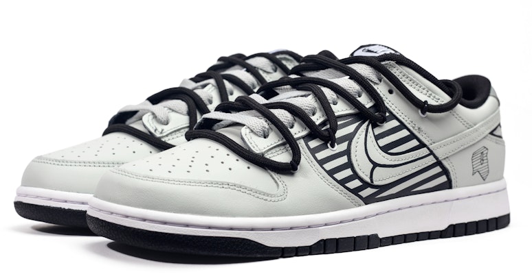 나이키 덩크 로우 레트로 '디컨스트럭티드 그레이 블랙' (커스텀) DD1391-100(Team44-破碎线条) Lookbook 나이키 덩크 로우 레트로 '디컨스트럭티드 그레이 블랙' (커스텀) DD1391-100(Team44-破碎线条)