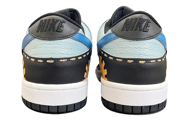 Shop 【定制球鞋】Nike Dunk Low Retro 復古齒輪 機能 卡通眼睛 皮帶 解構風 手繪塗鴉 低幫 板鞋 男款 黑棕