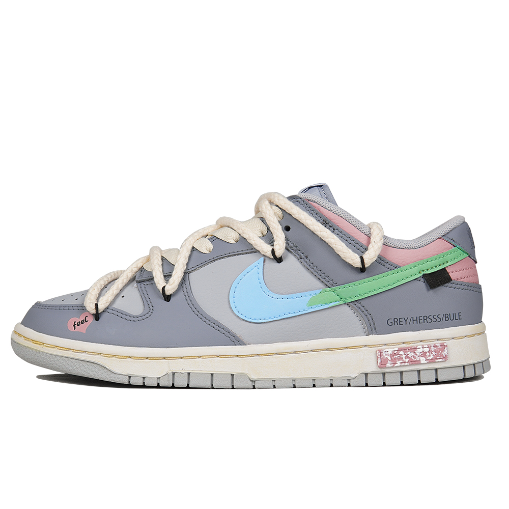 [Custom Shoes] Nike Dunk Low Retro 'Deconstruction Vibe Grey White'