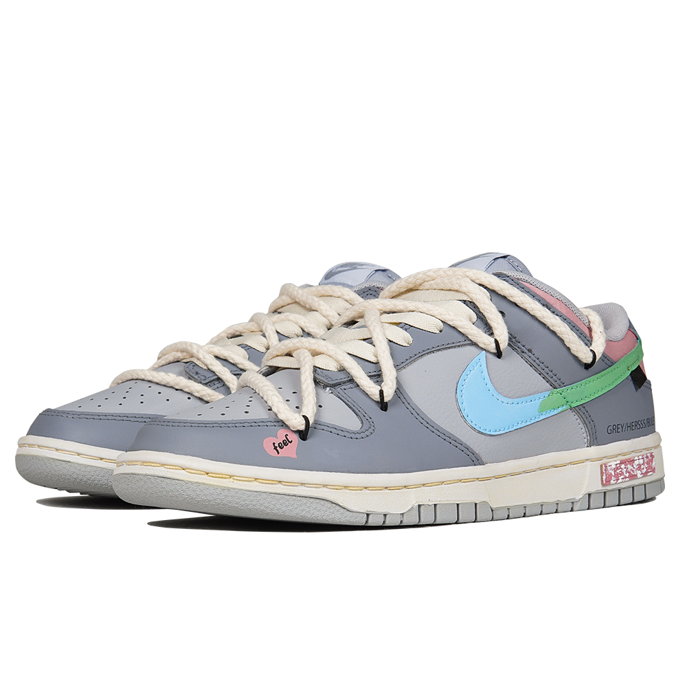 [Custom Shoes] Nike Dunk Low Retro 'Deconstruction Vibe Grey White' 圖 3