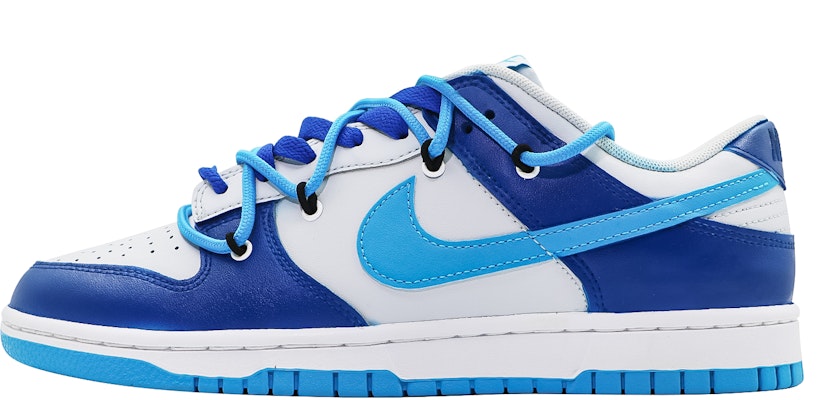 【訂製球鞋】 Nike Dunk Low Retro 深海 噴繪 雙鞋帶解構 街頭簡約百搭 防滑減震耐磨 低筒 滑板鞋 男款 藍灰 Buy 【訂製球鞋】 Nike Dunk Low Retro 深海 噴繪 雙鞋帶解構 街頭簡約百搭 防滑減震耐磨 低筒 滑板鞋 男款 藍灰