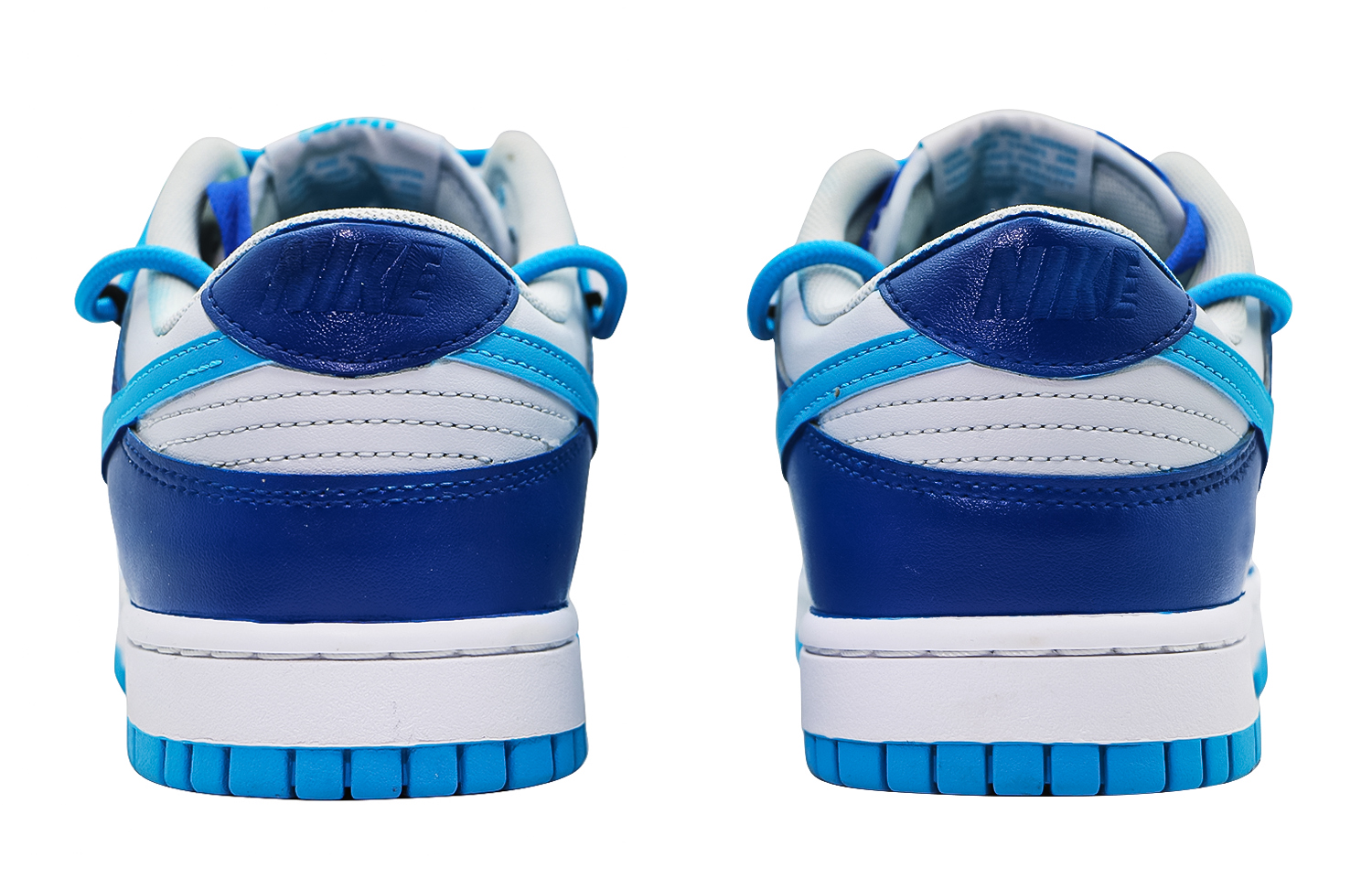 Shop 【訂製球鞋】 Nike Dunk Low Retro 深海 噴繪 雙鞋帶解構 街頭簡約百搭 防滑減震耐磨 低筒 滑板鞋 男款 藍灰