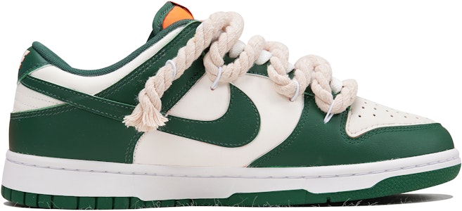 ナイキ ダンクLow レトロ デニム風 白/緑 (カスタム) DD1391-300(Teamp-白绿橙棉麻) Lookbook ナイキ ダンクLow レトロ デニム風 白/緑 (カスタム) DD1391-300(Teamp-白绿橙棉麻)