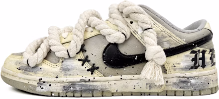 【Custom Sneakers】Nike Dunk Low Retro 隨心製造 氧化做舊 浸染 沙漠 麻繩 哥德風 低幫 板鞋 男款 米白色 Buy 【Custom Sneakers】Nike Dunk Low Retro 隨心製造 氧化做舊 浸染 沙漠 麻繩 哥德風 低幫 板鞋 男款 米白色
