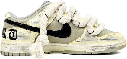【Custom Sneakers】Nike Dunk Low Retro 隨心製造 氧化做舊 浸染 沙漠 麻繩 哥德風 低幫 板鞋 男款 米白色 Order 【Custom Sneakers】Nike Dunk Low Retro 隨心製造 氧化做舊 浸染 沙漠 麻繩 哥德風 低幫 板鞋 男款 米白色
