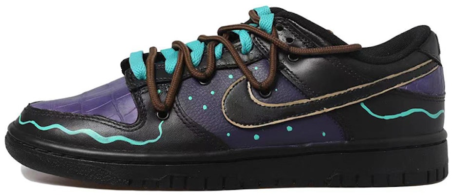 【訂製球鞋】 Nike Dunk Low Retro 做舊Vibe風 復古 海浪 鱷魚皮 解構風 低幫 板鞋 男款 黑紫 Buy 【訂製球鞋】 Nike Dunk Low Retro 做舊Vibe風 復古 海浪 鱷魚皮 解構風 低幫 板鞋 男款 黑紫