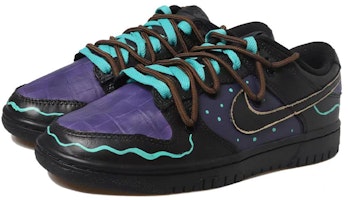 나이키 덩크 로우 레트로 '블랙퍼플 빈티지'(커스텀) DJ6188-002(Team拾玖-黑紫海浪男S-BOX) Lookbook 나이키 덩크 로우 레트로 '블랙퍼플 빈티지'(커스텀) DJ6188-002(Team拾玖-黑紫海浪男S-BOX)