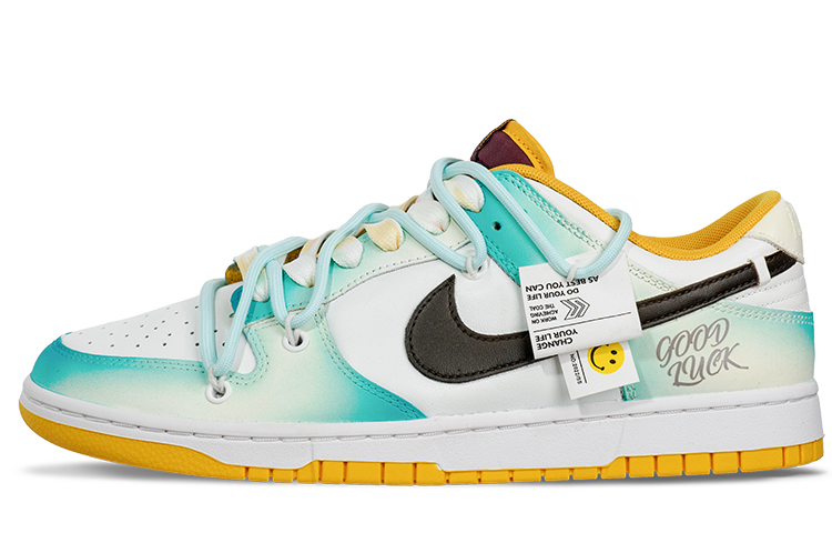 Order [Sepatu Custom] Nike Dunk Low Retro 'Dopamine Gradient Smile' DD1391-702(Team62-迷幻多巴胺)