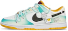 Order 【定製球鞋】Nike Dunk Low Retro 迷幻多巴胺 笑臉 漸變 夏日 光暈 解構 低幫 板鞋 男款 黑白黃
