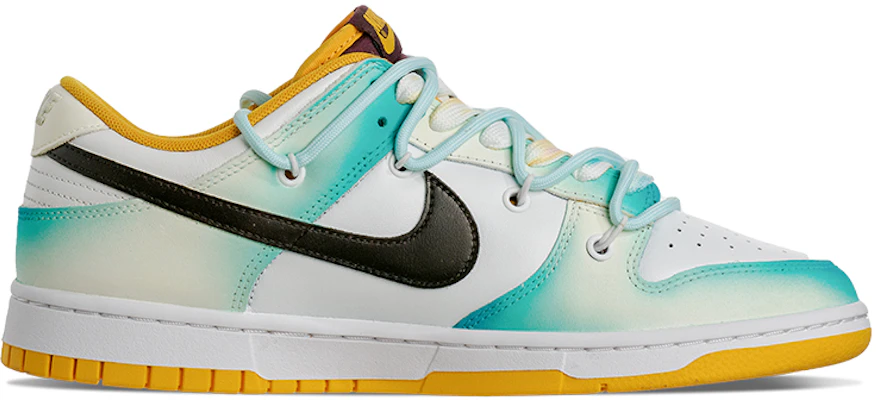 【定製球鞋】Nike Dunk Low Retro 迷幻多巴胺 笑臉 漸變 夏日 光暈 解構 低幫 板鞋 男款 黑白黃 Lookbook 【定製球鞋】Nike Dunk Low Retro 迷幻多巴胺 笑臉 漸變 夏日 光暈 解構 低幫 板鞋 男款 黑白黃