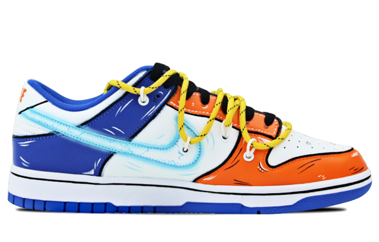 Order [Nike Kasut Custom] Nike Dunk Low Retro 'Dragon Ball Super Saiyan Biru Jingga' DD1391-001(Team-叁男女款小OW悟空)