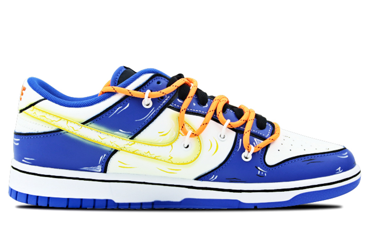 Order [Sepatu Kustom] Nike Dunk Low Retro 'Dragon Ball Z - Super Saiyan Goku Vegeta Piccolo' DD1391-001(Team-叁男女款小OW贝吉塔)