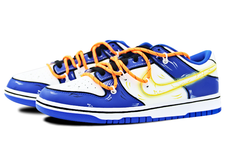 Lookbook [Sepatu Kustom] Nike Dunk Low Retro 'Dragon Ball Z - Super Saiyan Goku Vegeta Piccolo' DD1391-001(Team-叁男女款小OW贝吉塔)