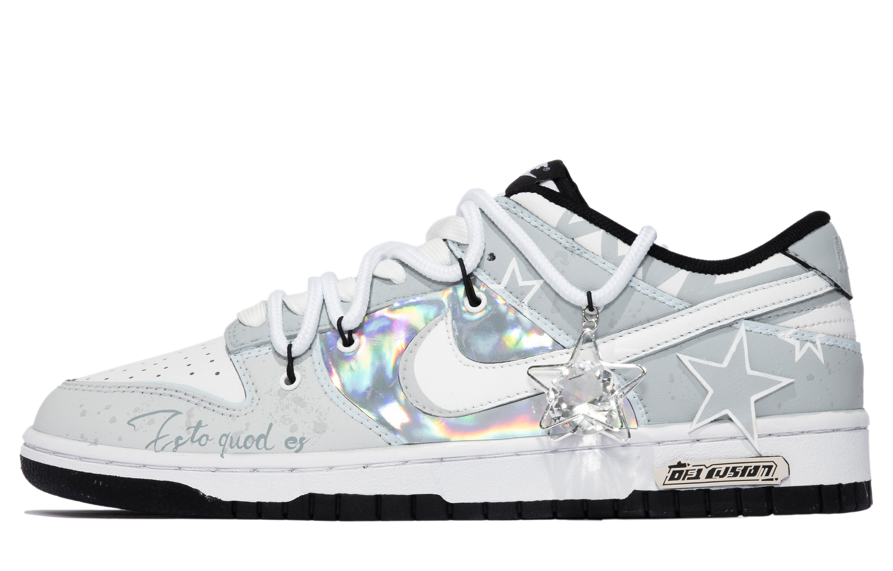 Buy [カスタムシューズ] Nike Dunk Low Retro 'ドリームギャラクシー ホワイト/グレー/ブルー' DD1391-100(TeamM-男款梦压星河S-BOX)