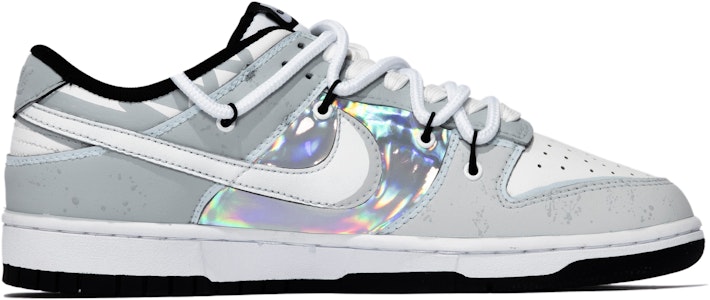 【客製球鞋】 Nike Dunk 低筒 Retro 特殊鞋盒 夢壓星河 星星 鐳射 簡約 板鞋 男款 白灰藍 Order 【客製球鞋】 Nike Dunk 低筒 Retro 特殊鞋盒 夢壓星河 星星 鐳射 簡約 板鞋 男款 白灰藍