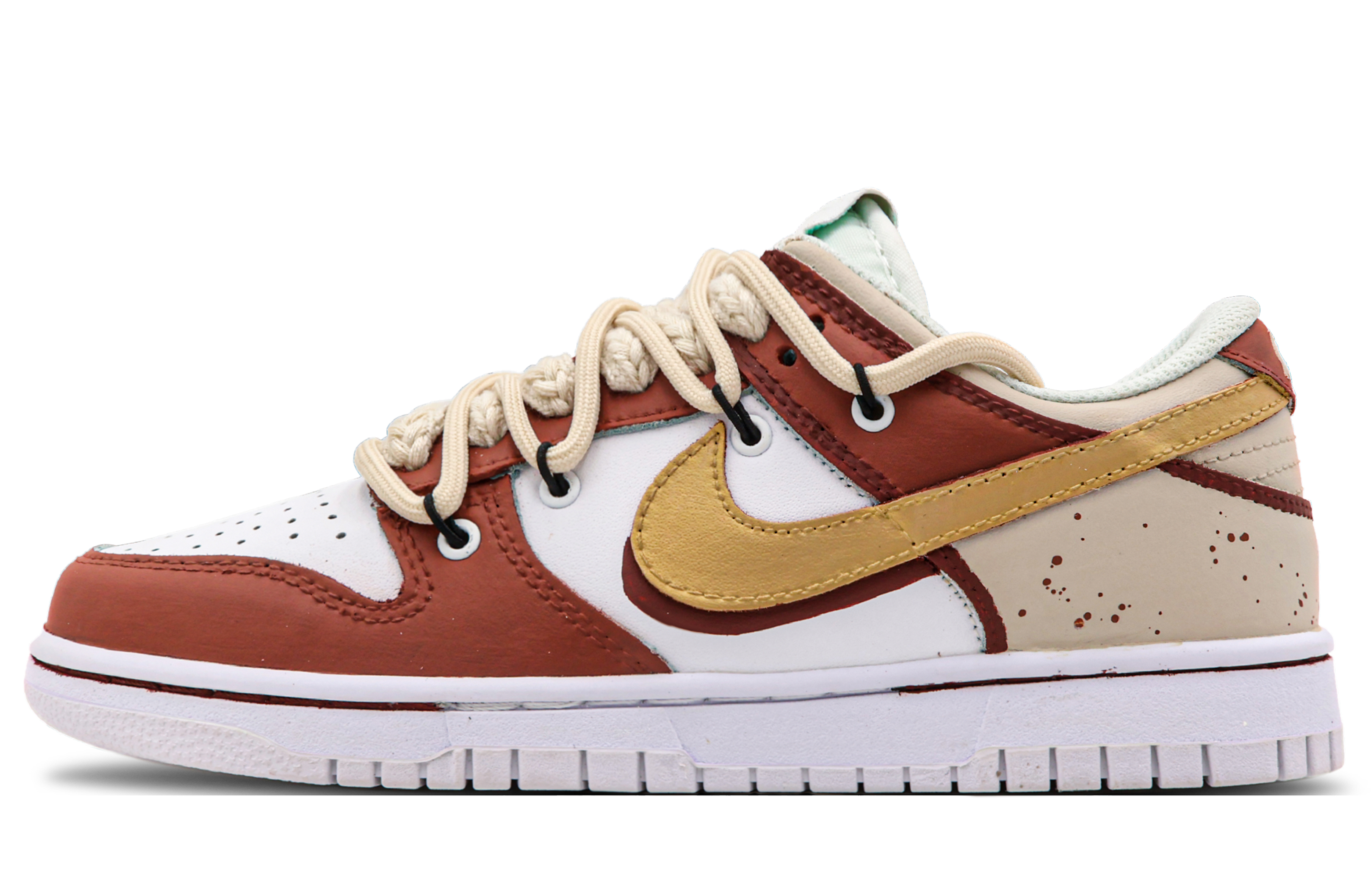 Buy [Kasut Custom] Nike Dunk Low Retro 'Mimpi Merah Drunken' DJ6188-101(Team53-男款醉梦卿颜S-BOX)