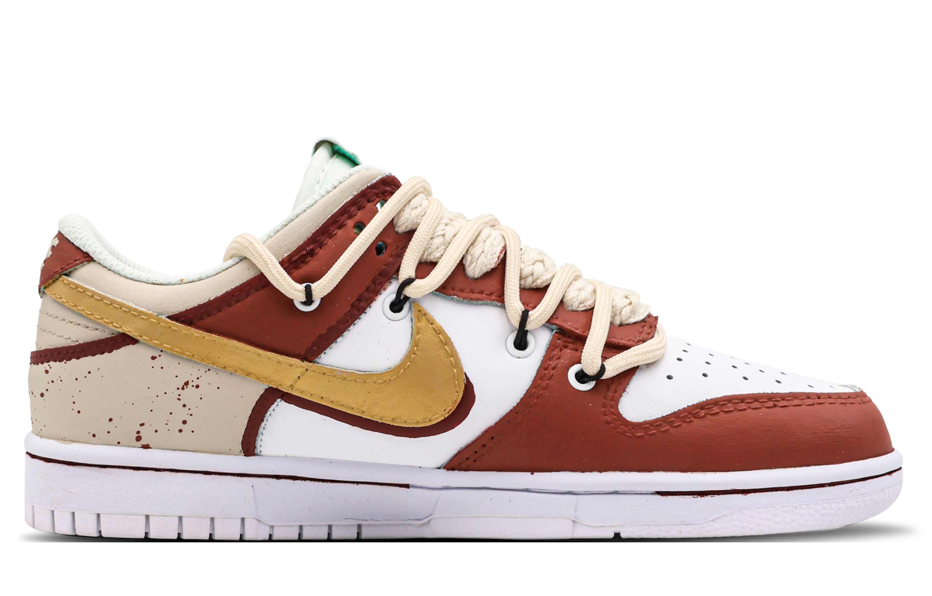 Order [Kasut Custom] Nike Dunk Low Retro 'Mimpi Merah Drunken' DJ6188-101(Team53-男款醉梦卿颜S-BOX)