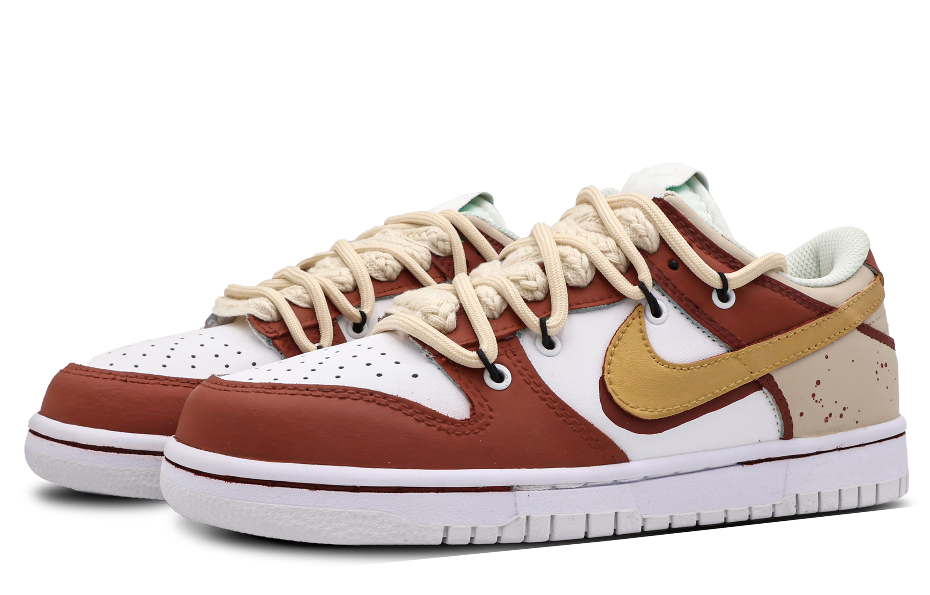 Lookbook [Kasut Custom] Nike Dunk Low Retro 'Mimpi Merah Drunken' DJ6188-101(Team53-男款醉梦卿颜S-BOX)