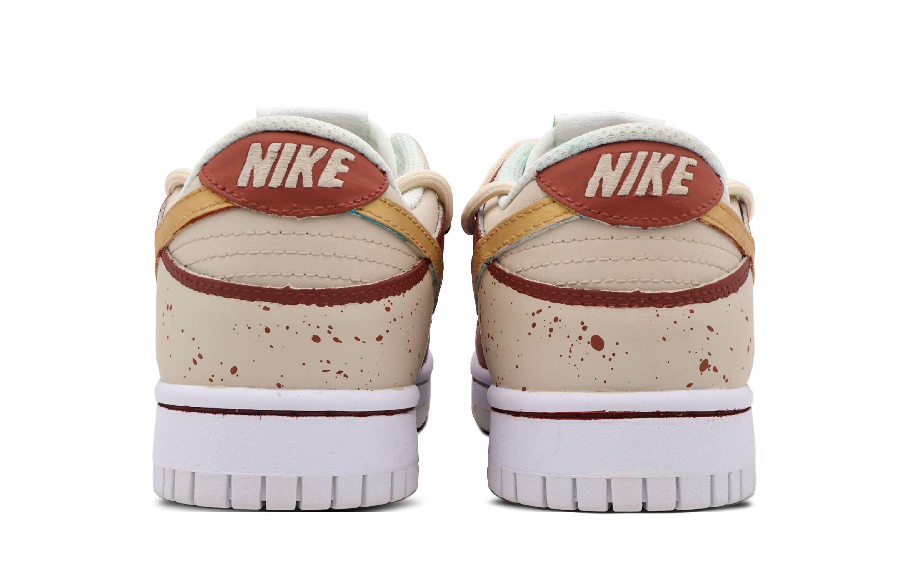 Shop [Kasut Custom] Nike Dunk Low Retro 'Mimpi Merah Drunken' DJ6188-101(Team53-男款醉梦卿颜S-BOX)