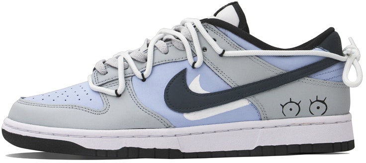 custom-shoes-nike-dunk-low-retro-elm-eyes-grey-blue