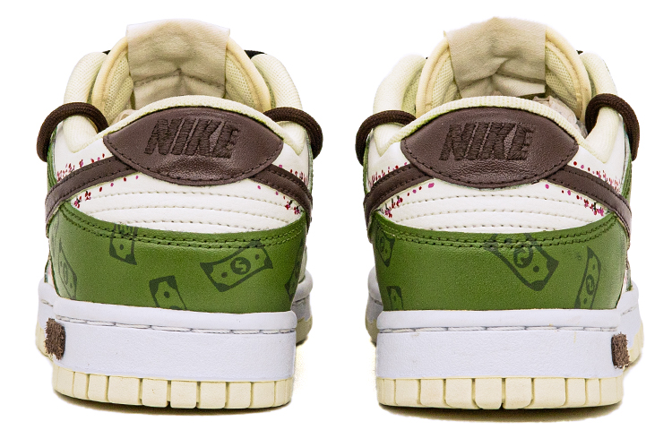 Shop 나이키 덩크 로우 레트로 '플로럴 그라피티 화이트-그린' (커스텀) DJ6188-100(Team肆-男款解构美元花卉涂鸦)