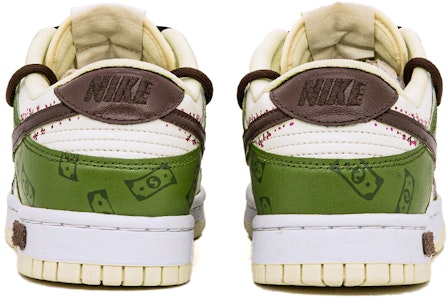 나이키 덩크 로우 레트로 '플로럴 그라피티 화이트-그린' (커스텀) DJ6188-100(Team肆-男款解构美元花卉涂鸦) Shop 나이키 덩크 로우 레트로 '플로럴 그라피티 화이트-그린' (커스텀) DJ6188-100(Team肆-男款解构美元花卉涂鸦)