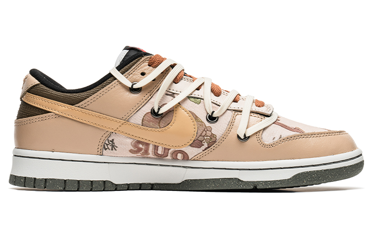 Order [Kasut Custom] Nike Dunk Low Retro 'Poster Bunga' DM0108-001(TeamB-花卉海报)
