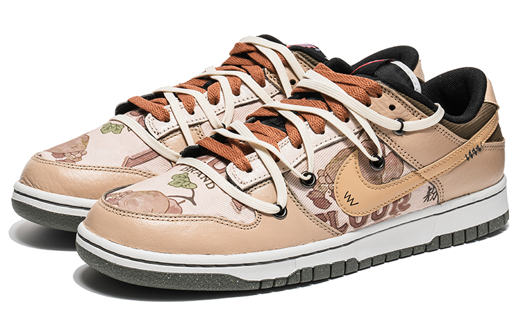 Lookbook [Kasut Custom] Nike Dunk Low Retro 'Poster Bunga' DM0108-001(TeamB-花卉海报)