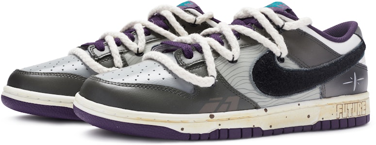 【客製球鞋】Nike Dunk Low retro 科技未來感 厄崔迪 解構 做舊 手繪噴繪 低幫 板鞋 男款 米灰棕 Lookbook 【客製球鞋】Nike Dunk Low retro 科技未來感 厄崔迪 解構 做舊 手繪噴繪 低幫 板鞋 男款 米灰棕