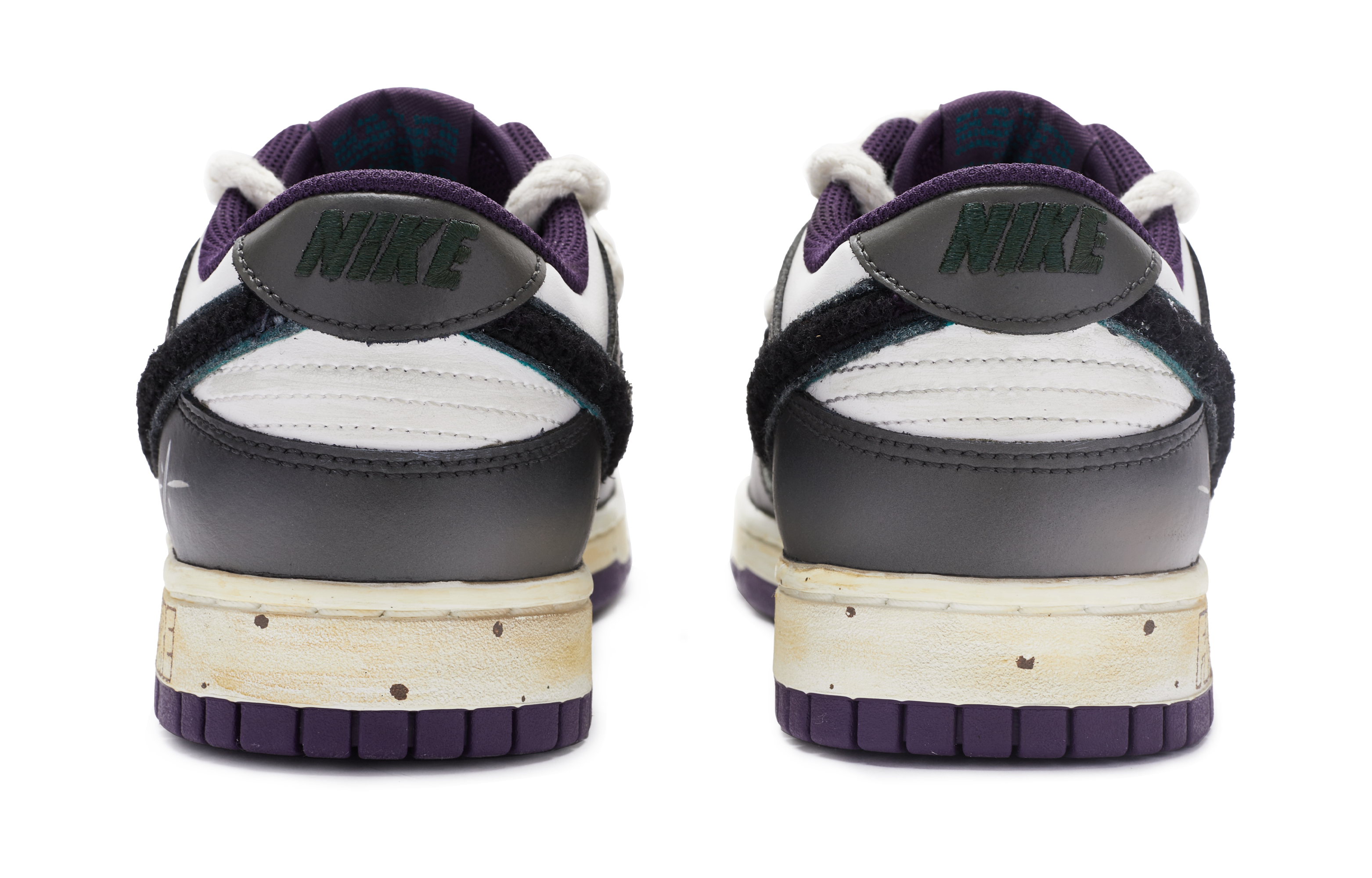 Shop [Kasut Tersuai] Nike Dunk Low Retro 'Dekonstruksi Futuristik' DQ7683-100(TeamR-男款厄崔迪米灰棕)