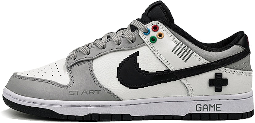 나이키 덩크 로우 레트로 '게임보이' (커스텀) DJ6188-002(Team27-男款复古游戏机黑白灰) Buy 나이키 덩크 로우 레트로 '게임보이' (커스텀) DJ6188-002(Team27-男款复古游戏机黑白灰)