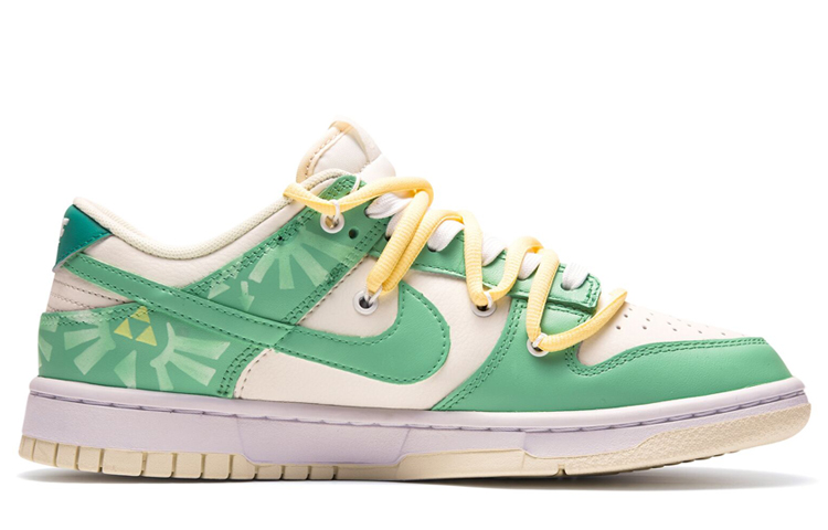 Order Zapatillas Nike Dunk Low Retro 'Gameboy Amarillo Láser Verde Blanco' DJ6188-100(TeamR-男款镭射)