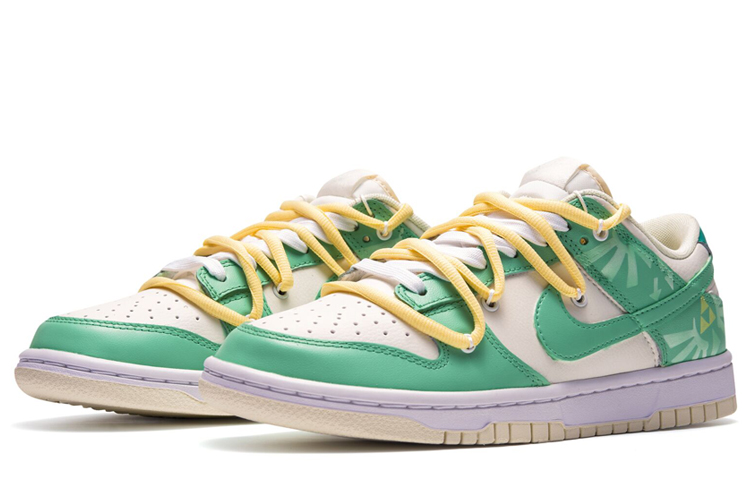Lookbook Zapatillas Nike Dunk Low Retro 'Gameboy Amarillo Láser Verde Blanco' DJ6188-100(TeamR-男款镭射)