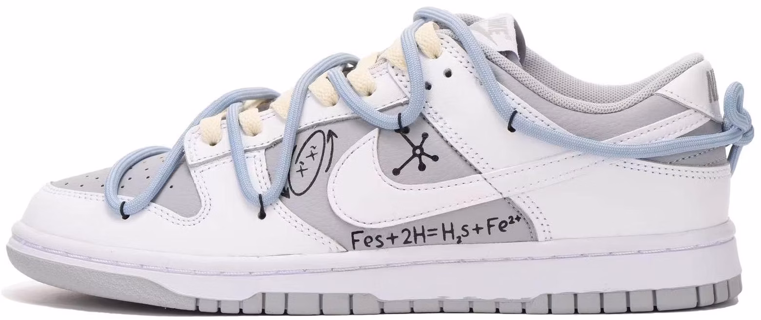 custom-shoes-nike-dunk-low-retro-geometric-graffiti-grey-white-black