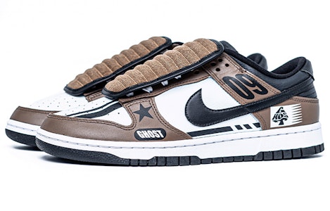 나이키 덩크 로우 레트로 '고스트 브라운-화이트'(커스텀) DJ6188-002(Team1-男款九号幽灵) Lookbook 나이키 덩크 로우 레트로 '고스트 브라운-화이트'(커스텀) DJ6188-002(Team1-男款九号幽灵)