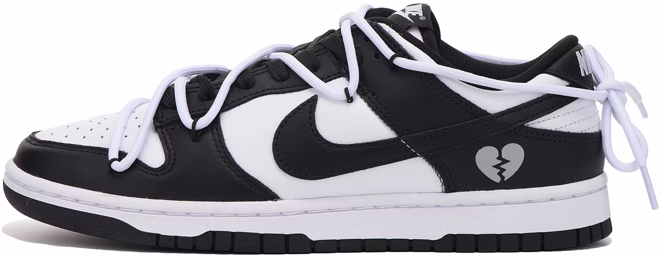 custom-shoes-nike-dunk-low-retro-gift-deconstructed-black-white
